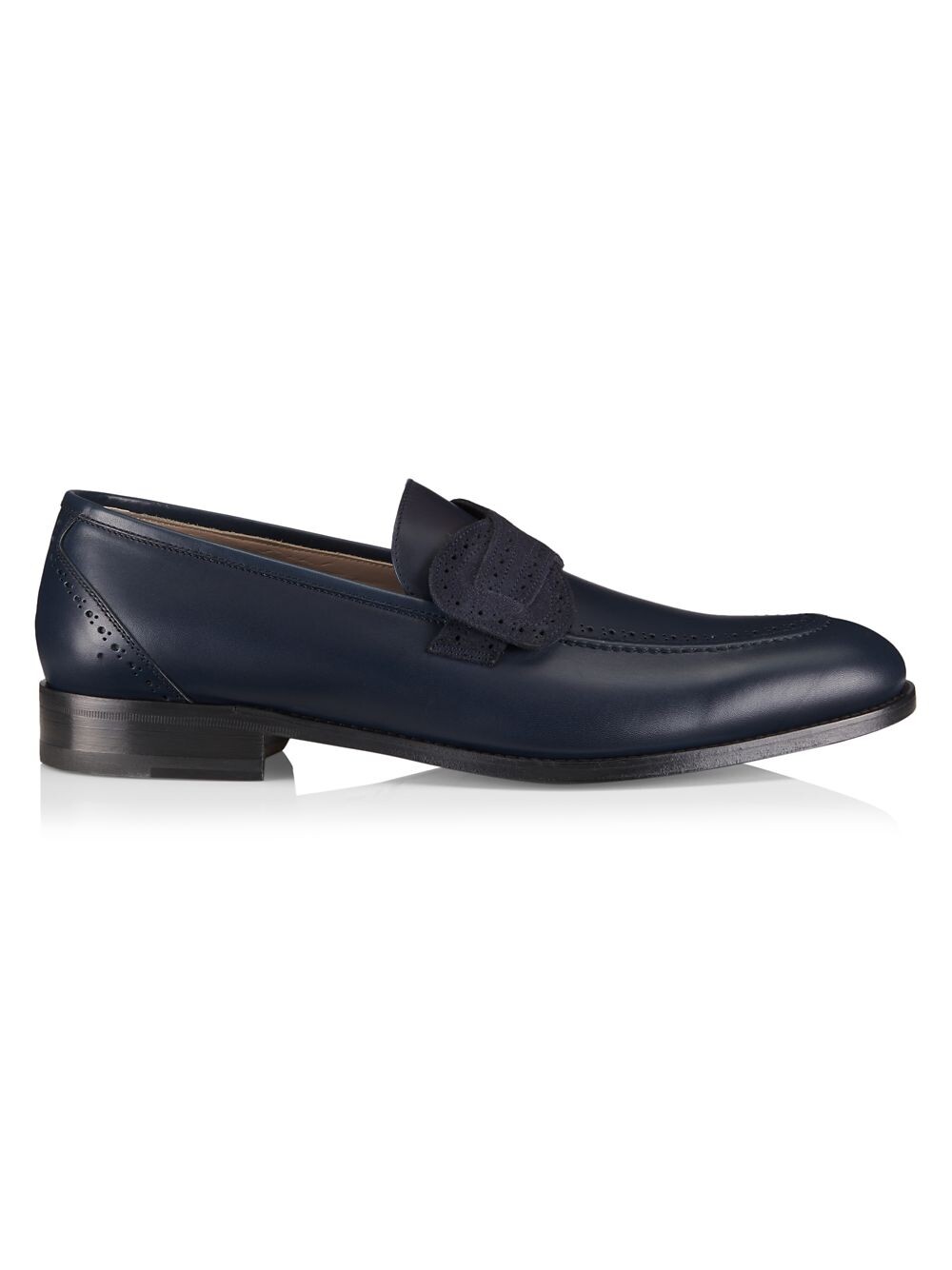 

Кожаные лоферы Georgioy Manolo Blahnik, нави