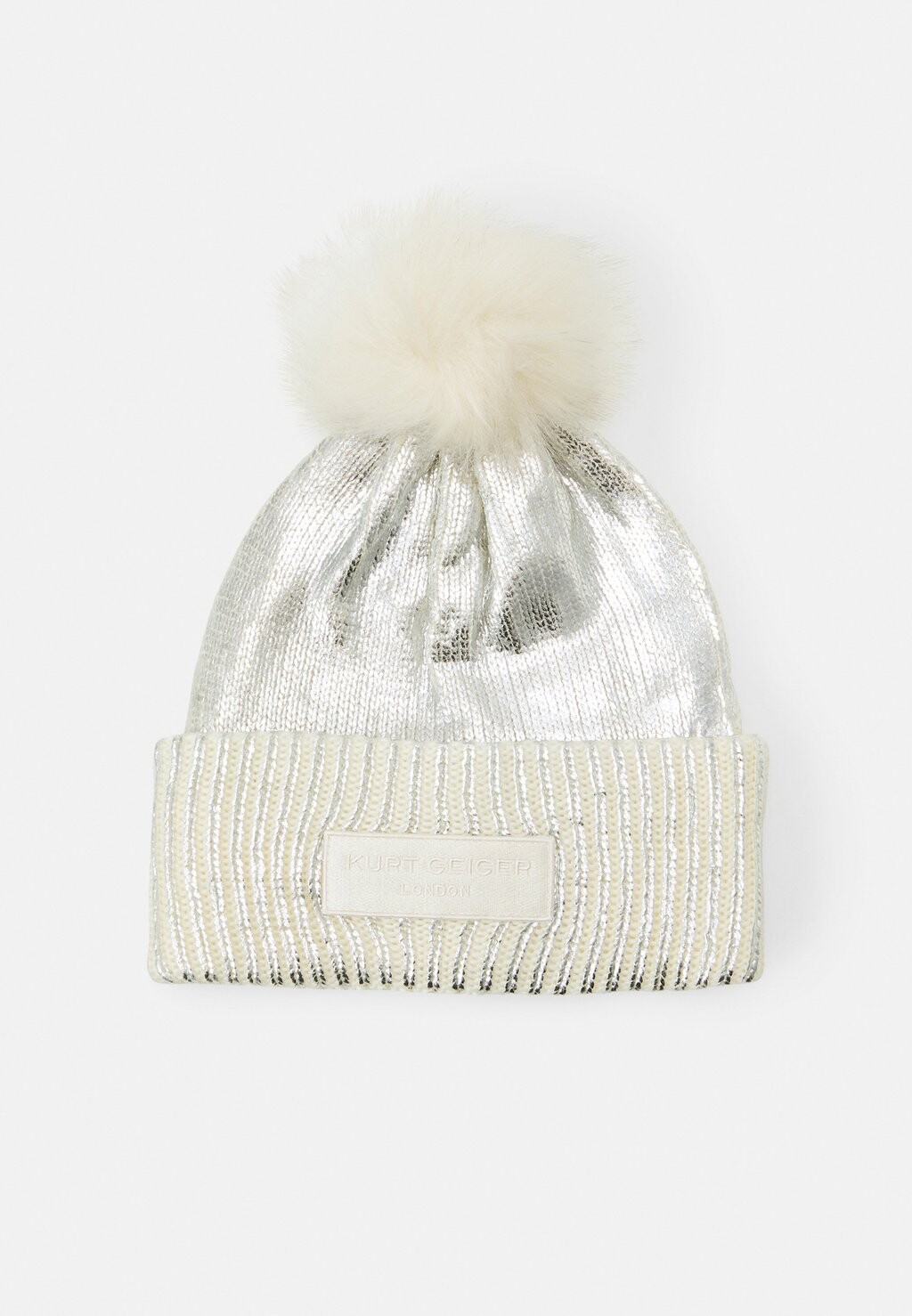 

Шапка BEANIE Kurt Geiger London, цвет silver-coloured