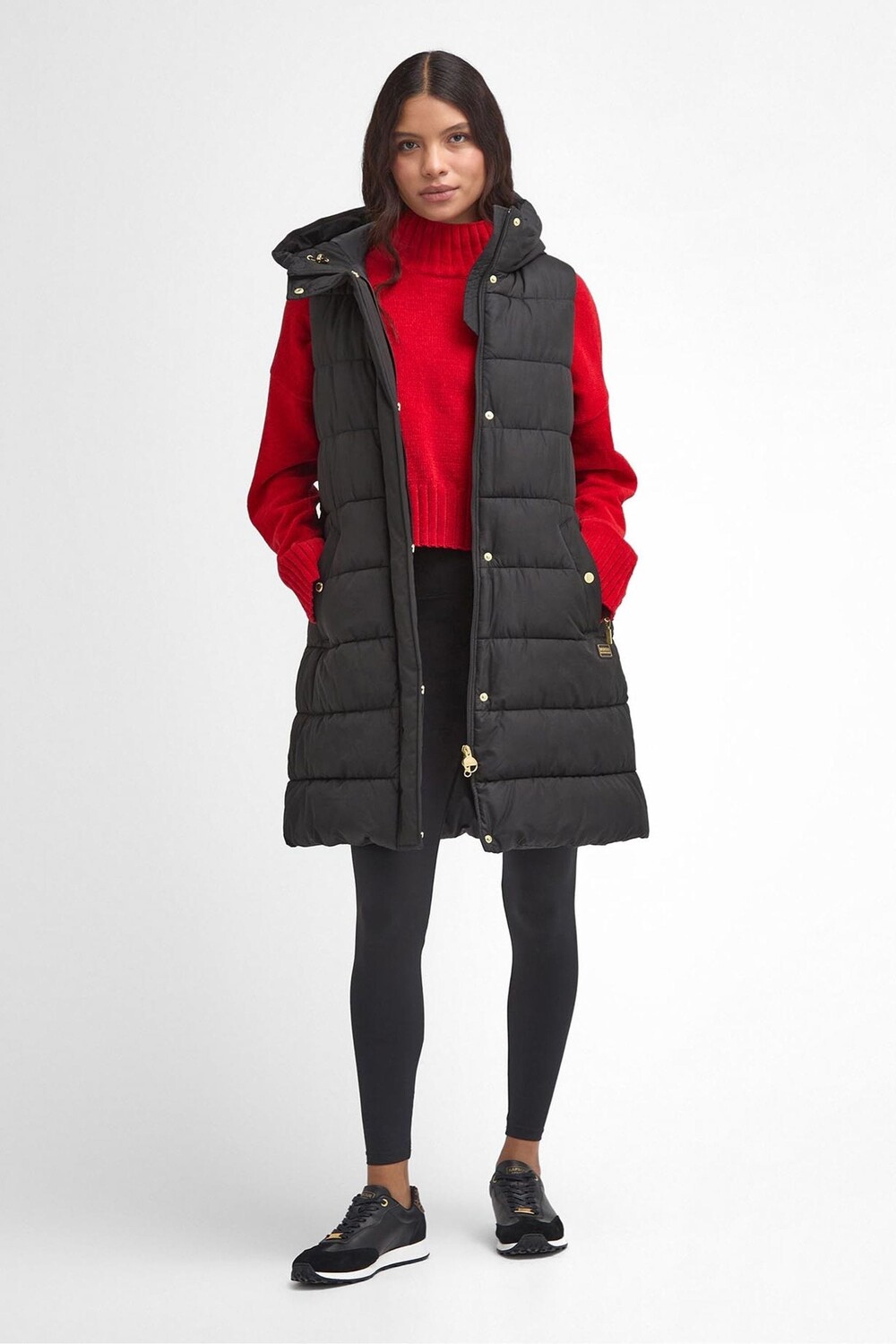 

Greyson длинное одеяло жилет Barbour International, черный