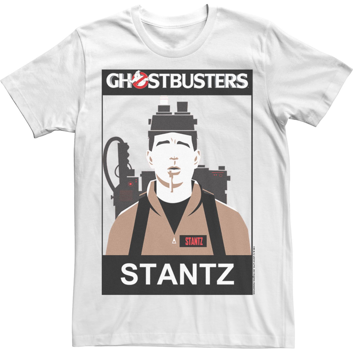 Мужская футболка с портретом «Охотники за привидениями» Stantz Licensed Character