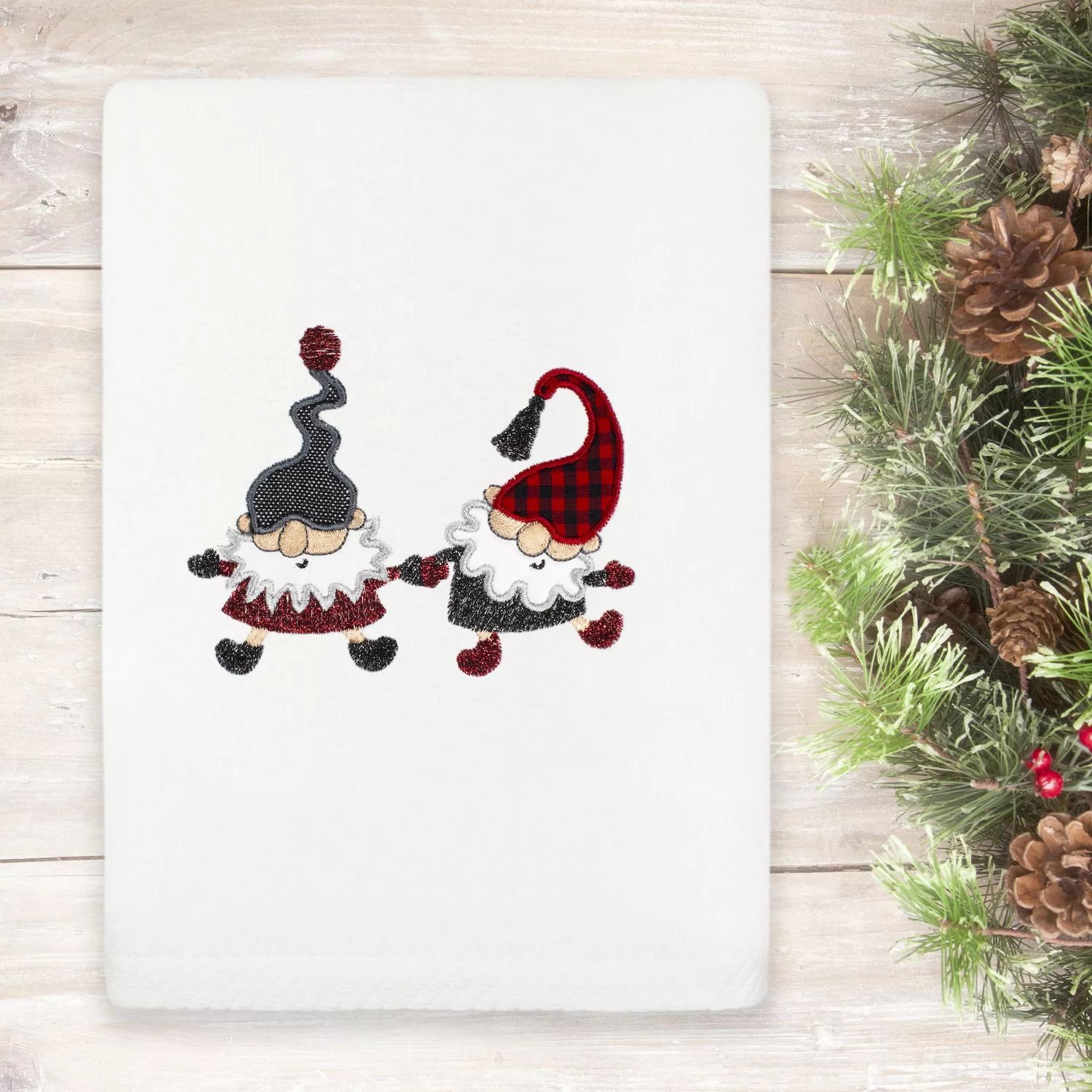 Linum Текстиль для дома Рождественские гномы Вышитые роскошные турецкие хлопковые полотенца для рук