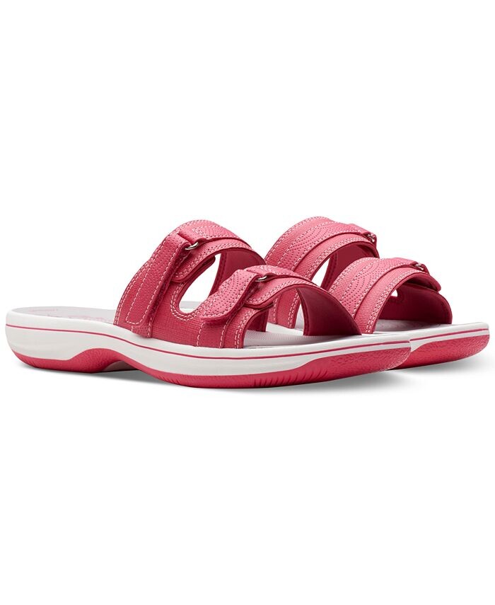 

Женские шлепанцы Cloudsteppers Breeze Piper Comfort Clarks, розовый