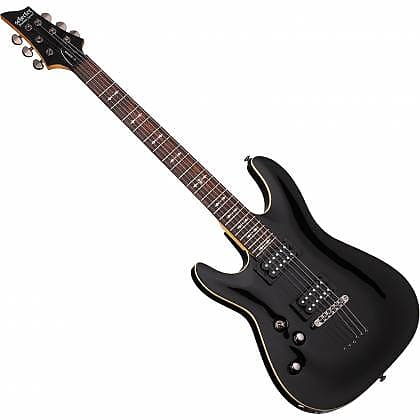 цена Электрогитара Schecter 6 String Left-Handed Electric Guitar Omen-6 Gloss Black Finish