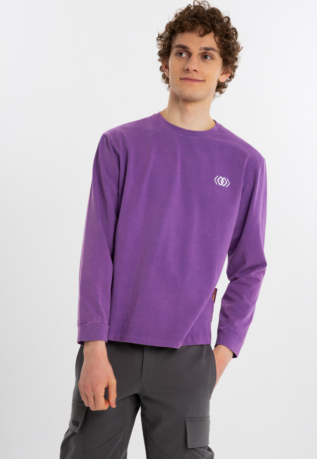 

Поло ET NOS Langarmshirt, фиолетовый