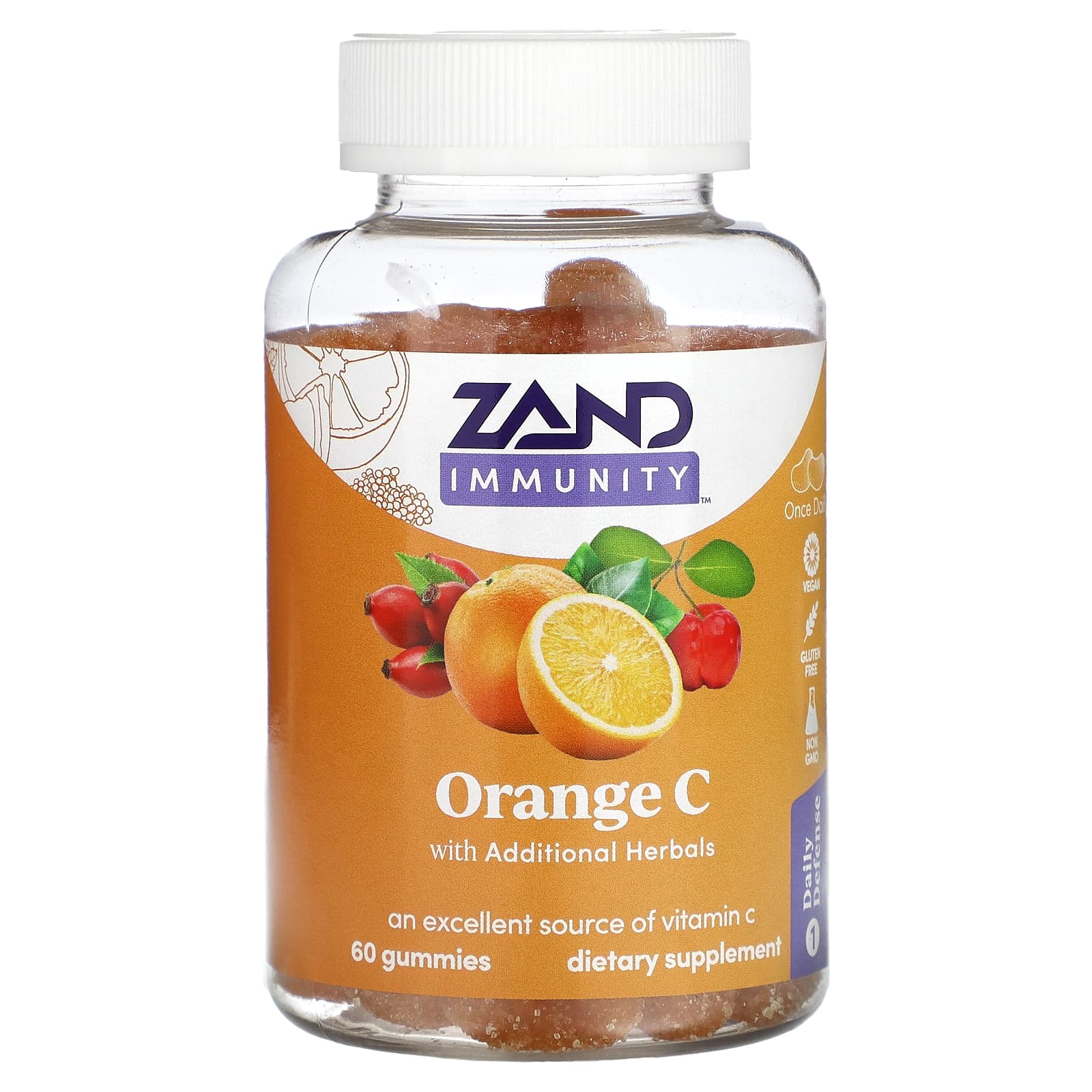 Zand Orange C Мармелад 60 мармеладок goli nutrition мармелад supergreens 60 мармеладок