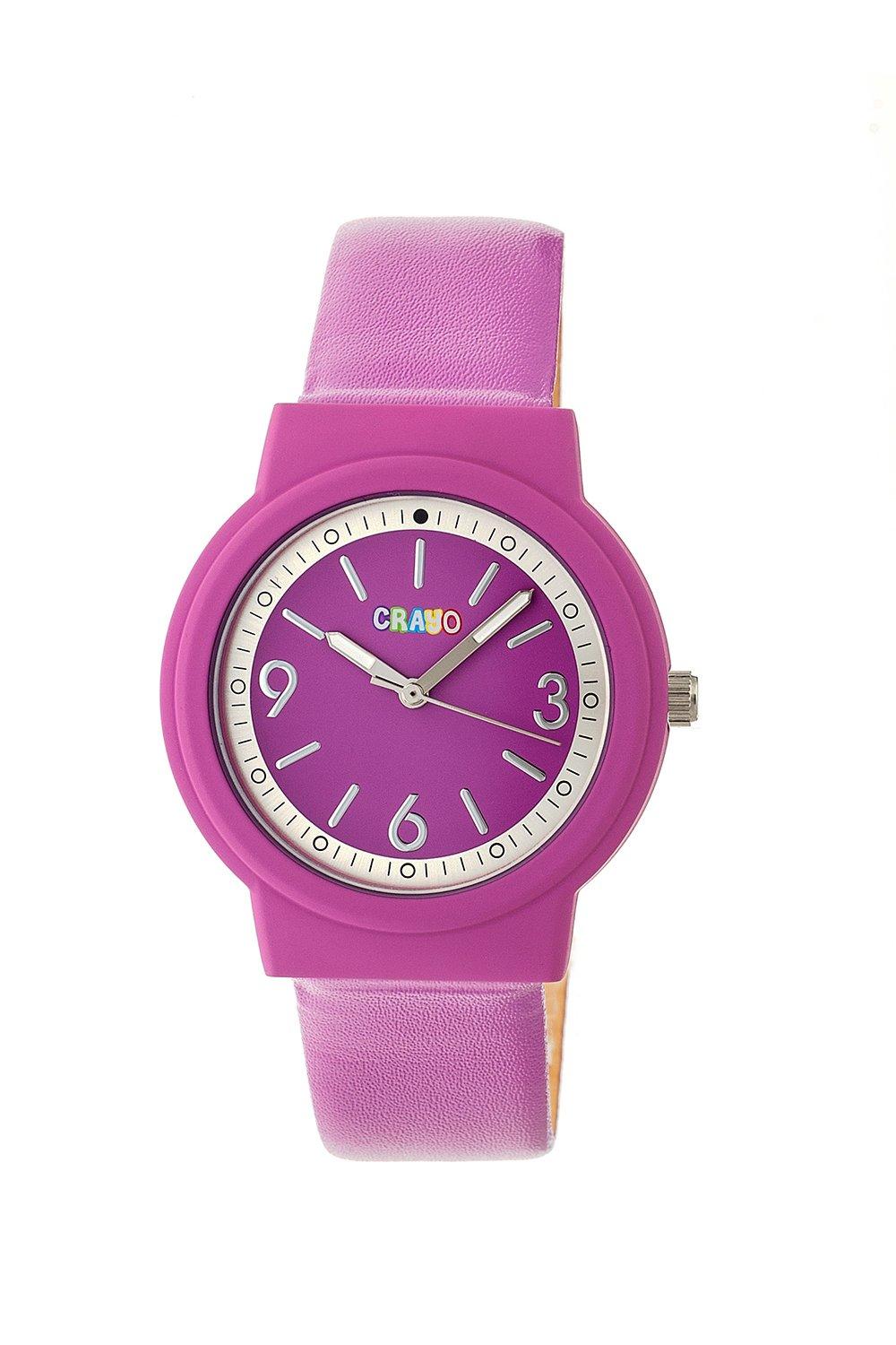 цена Яркие часы унисекс Crayo, фиолетовый