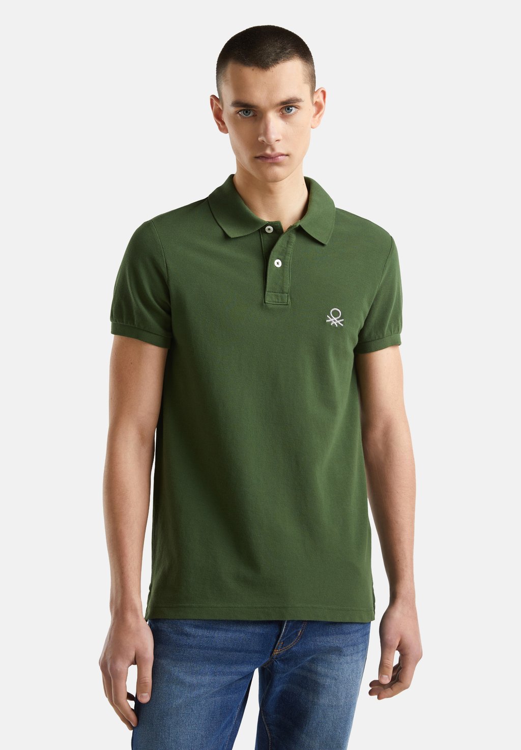 цена Рубашка-поло United Colors of Benetton, цвет green