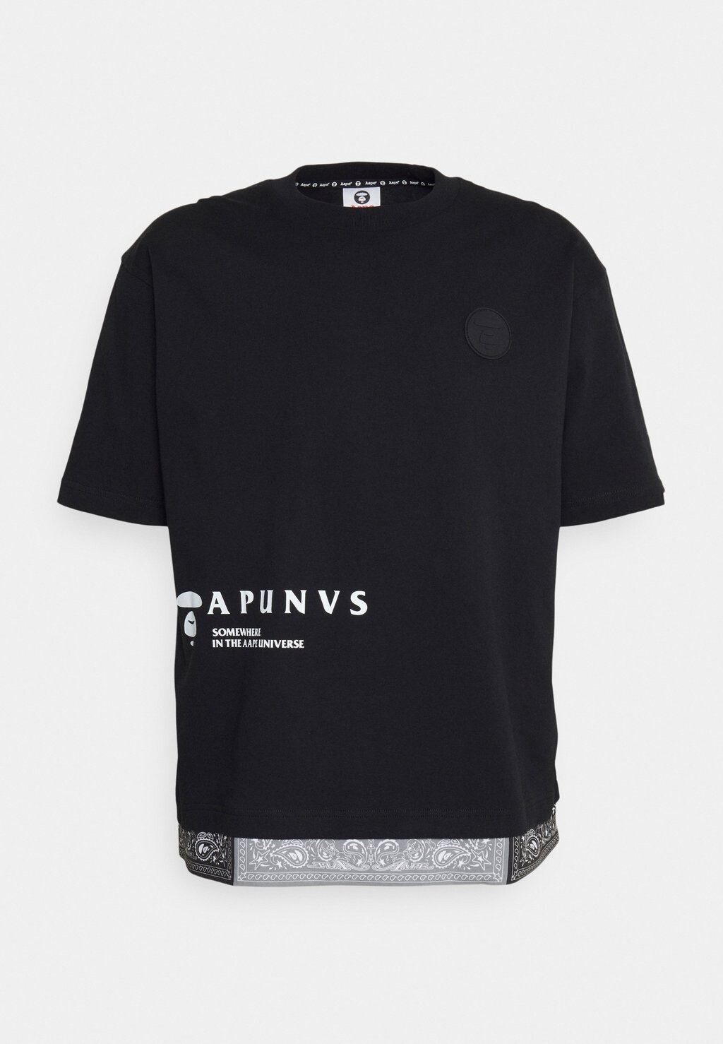 

Футболка с принтом AAPE By A Bathing Ape, черный