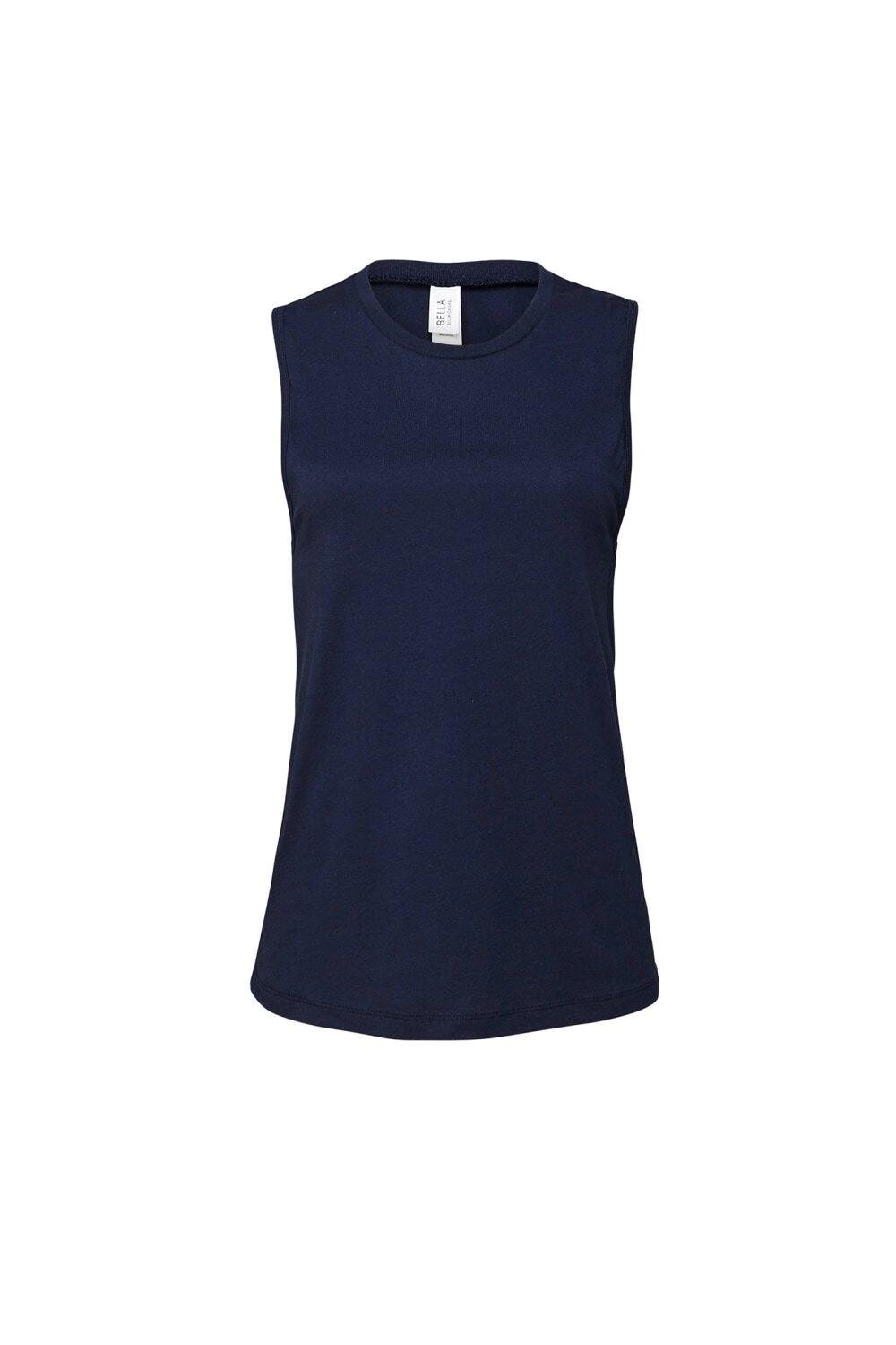 

Майка из джерси Muscle Heather Bella + Canvas, темно-синий
