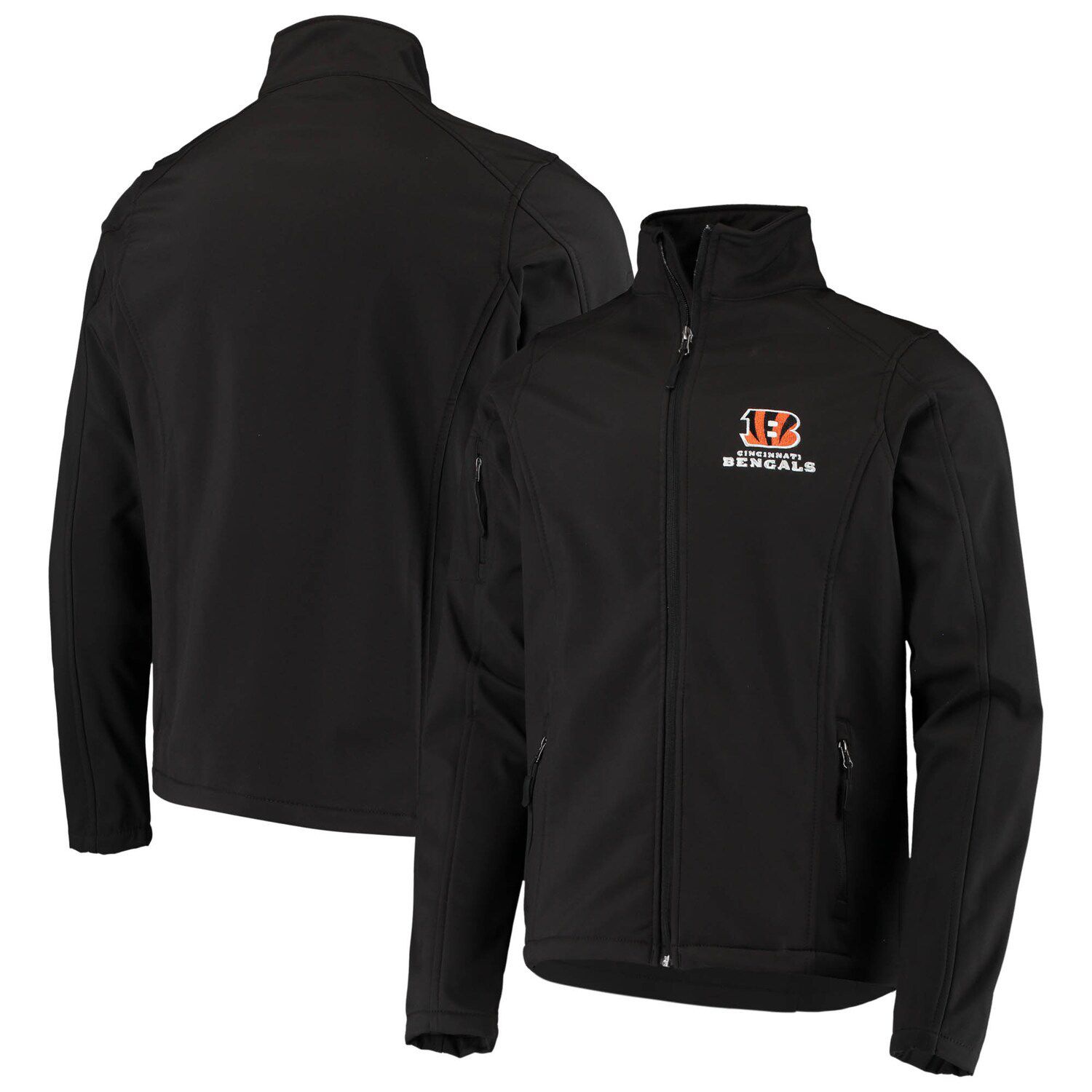 

Мужская куртка Dunbrooke Black Cincinnati Bengals Sonoma Softshell с молнией во всю длину