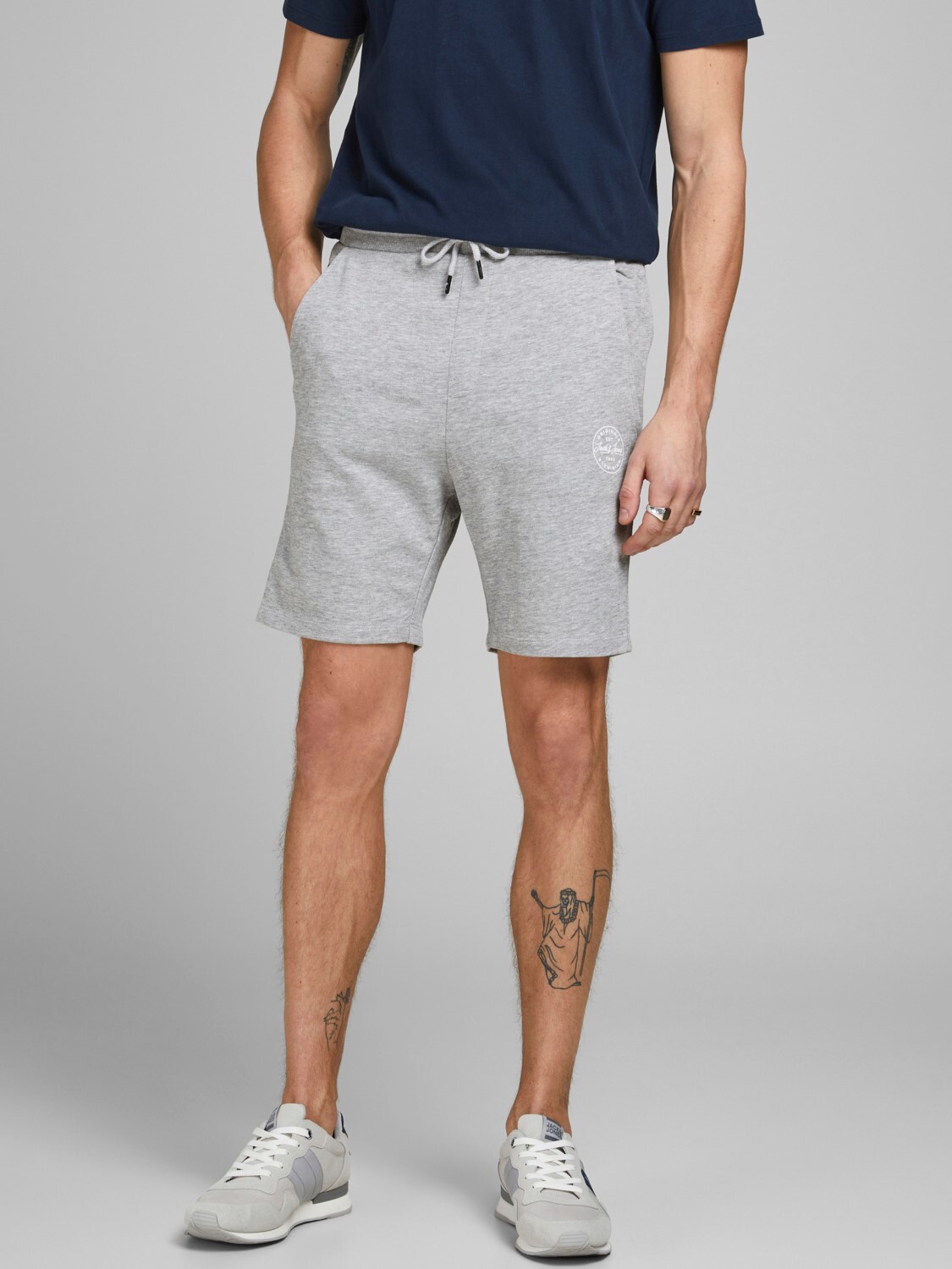 

Тканевые шорты Jack & Jones Kurze Basic Jogginghose JPSTSHARK, серый