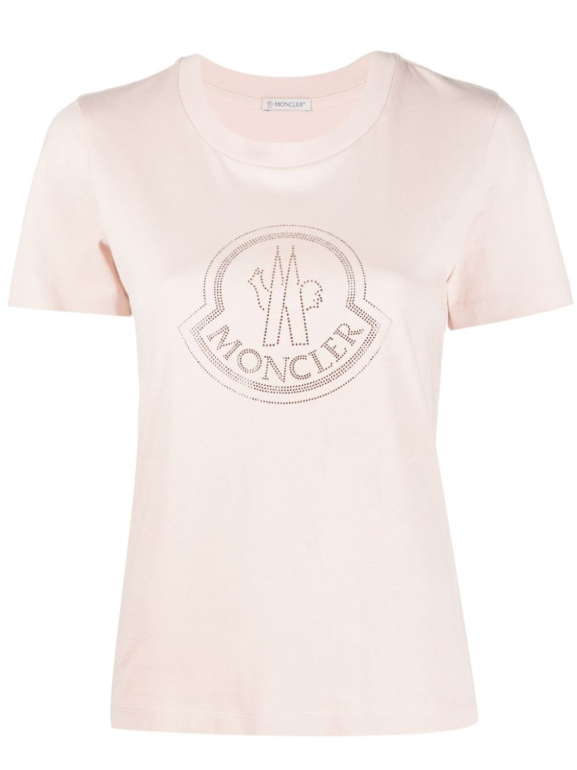 

Moncler футболка с логотипом, розовый