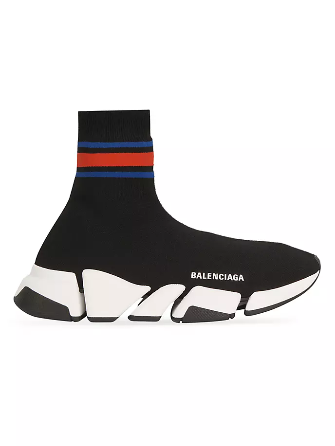 

Кроссовки Speed 2.0 из переработанного трикотажа Balenciaga, черный