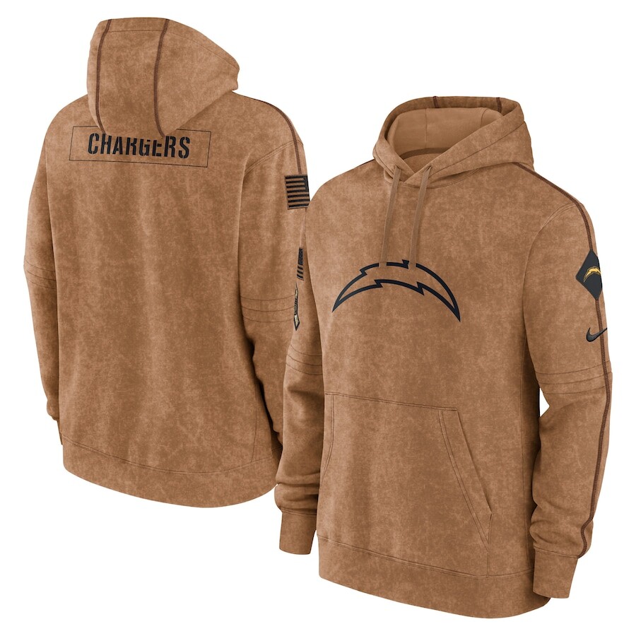 

Пуловер с капюшоном Nike Los Angeles Chargers, коричневый