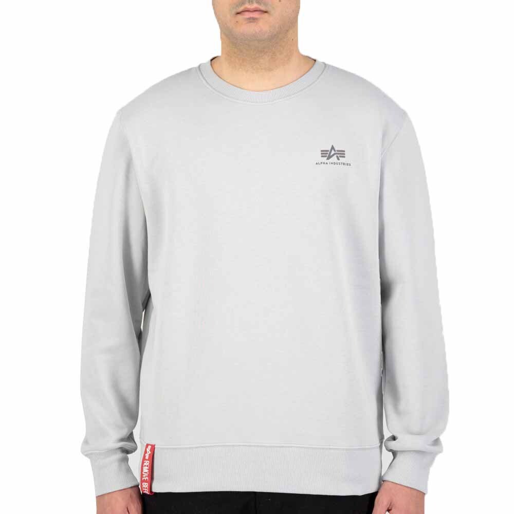 

Толстовка Alpha Industries Basic Small Logo, серый