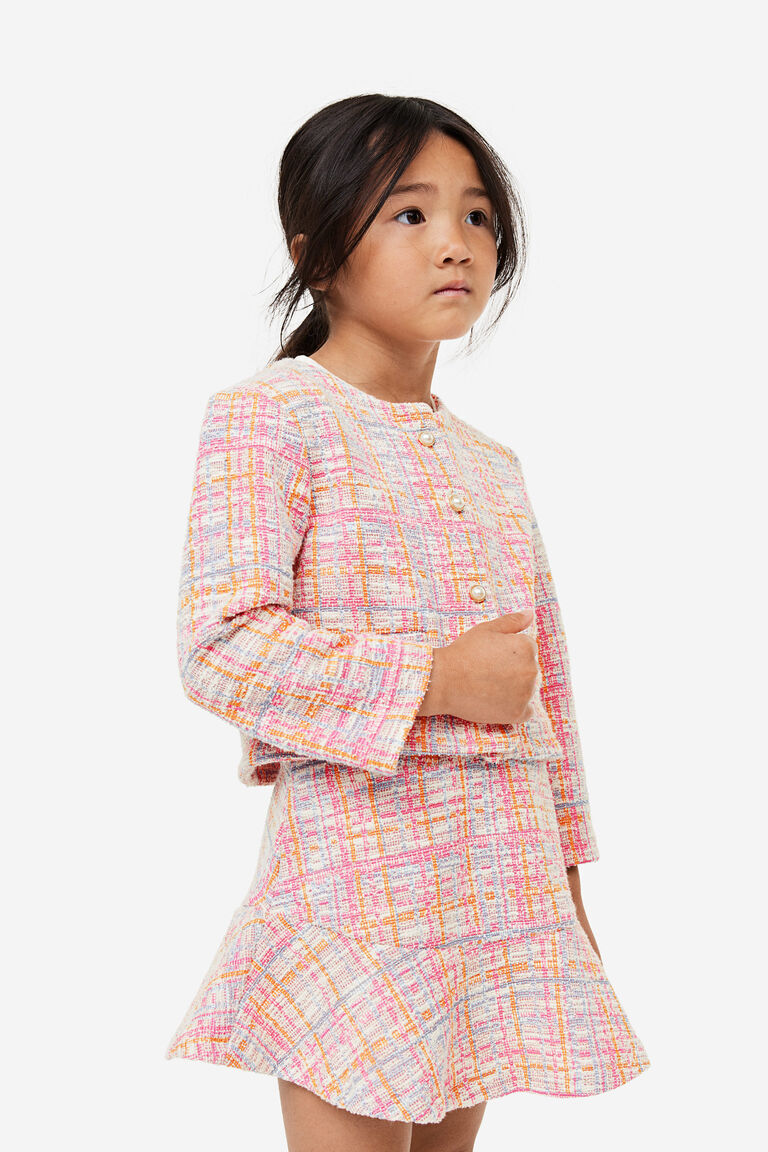 Куртка-букле H&M, розовый короткая куртка из букле h