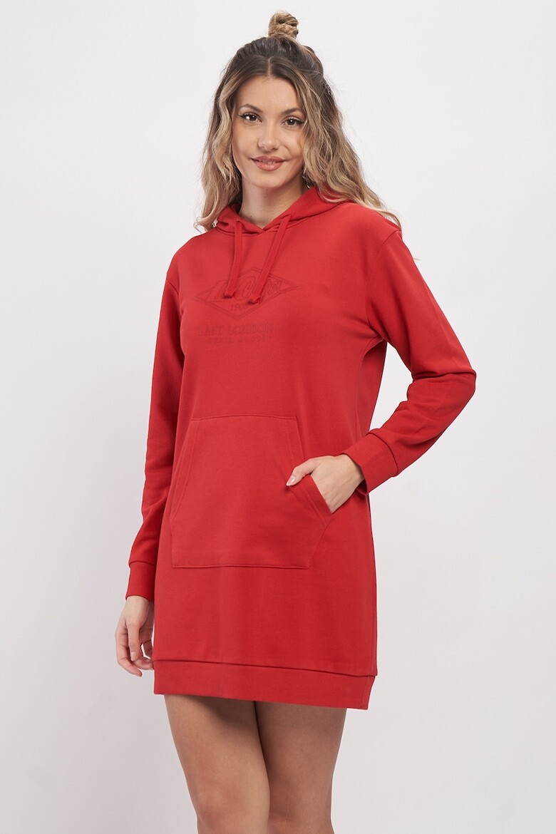 

Платье с капюшоном и логотипом Lee Cooper, красный