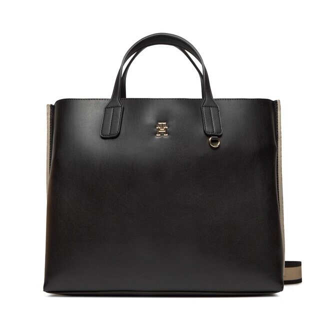 

Сумка-шоппер Tommy Hilfiger IconicTommy Satchel, черный