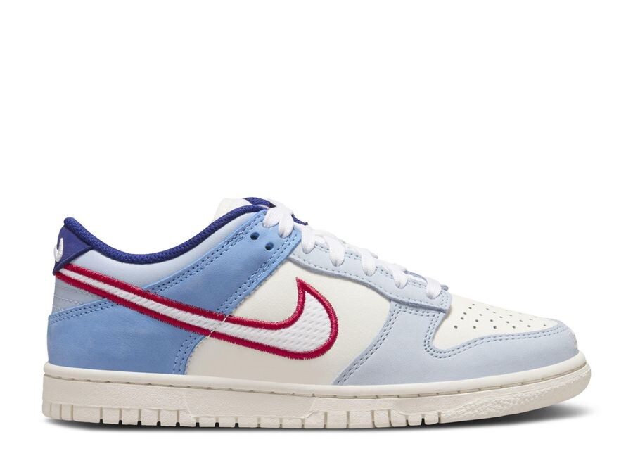 

Кроссовки Nike Dunk Low Gs 'Armory Blue Red Mesh', синий