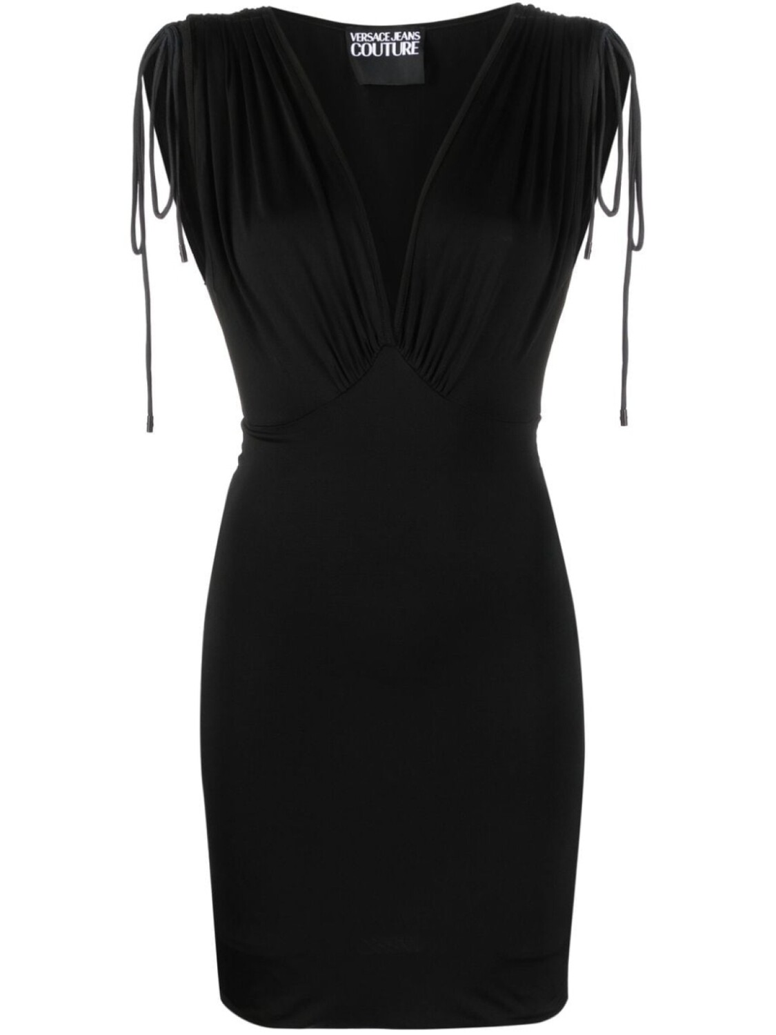 

Versace Jeans Couture платье мини без рукавов с V-образным вырезом, черный