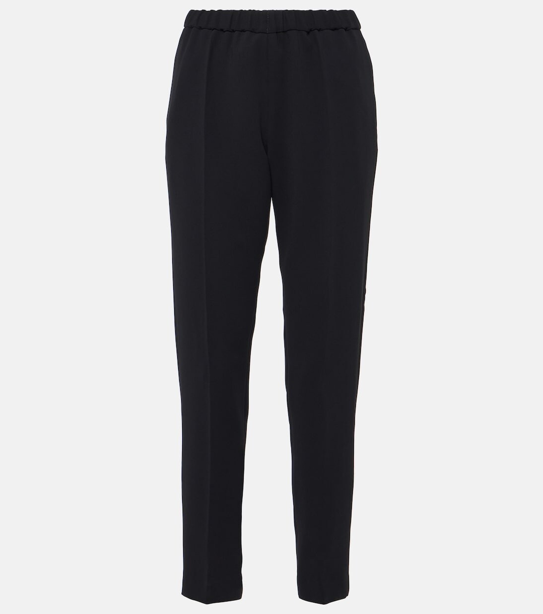 

Зауженные брюки из крепа Dries Van Noten, черный