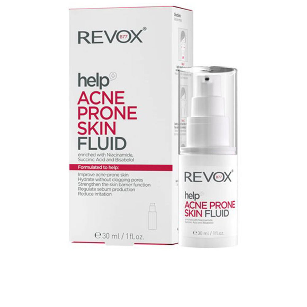 Крем для лечения кожи лица Help acne prone skin fluid Revox, 30 мл концентрат для проблемной кожи склонной к акне cleanance comedomed concentrate for acne prone skin