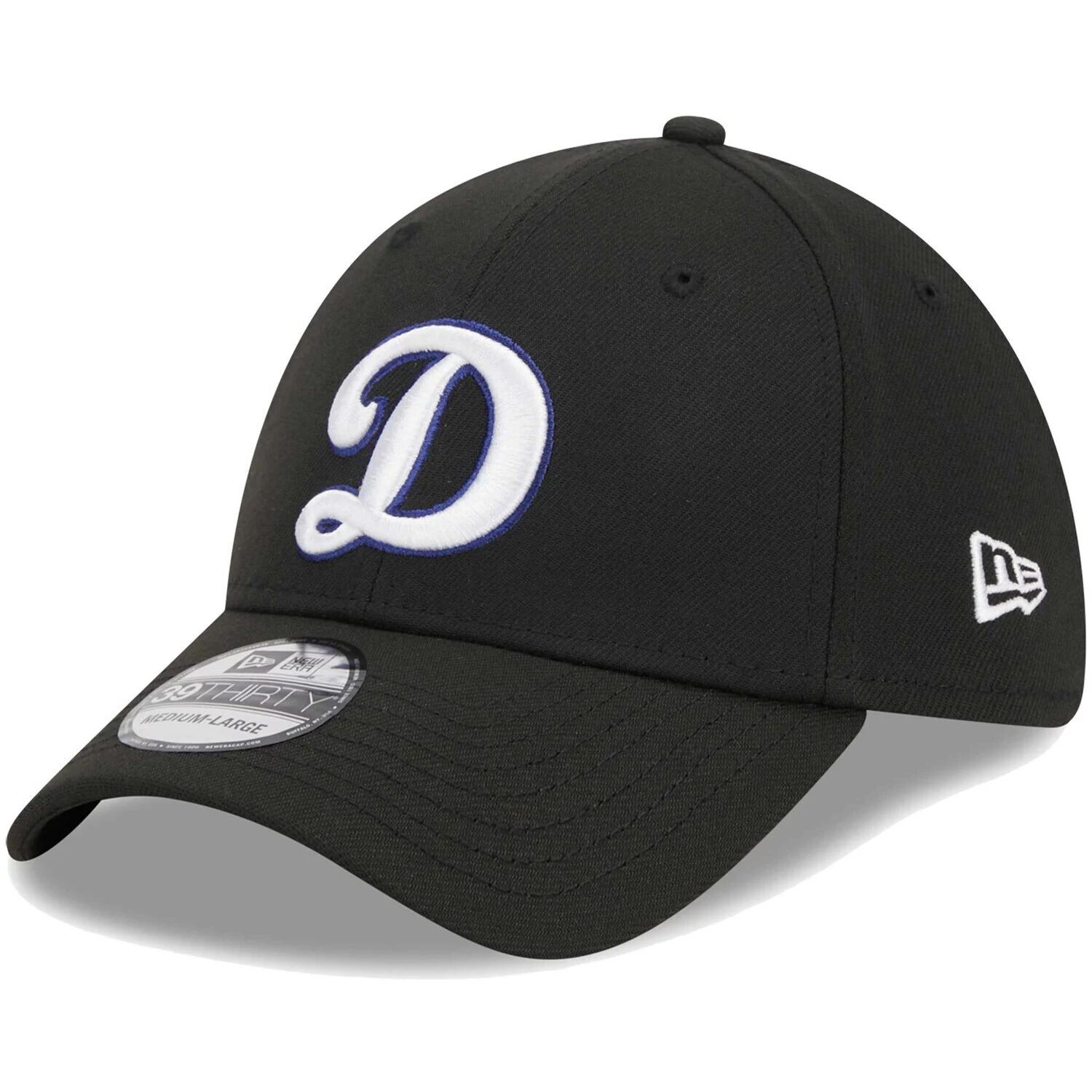 

Мужская черная гибкая кепка с логотипом New Era Los Angeles Dodgers 39THIRTY