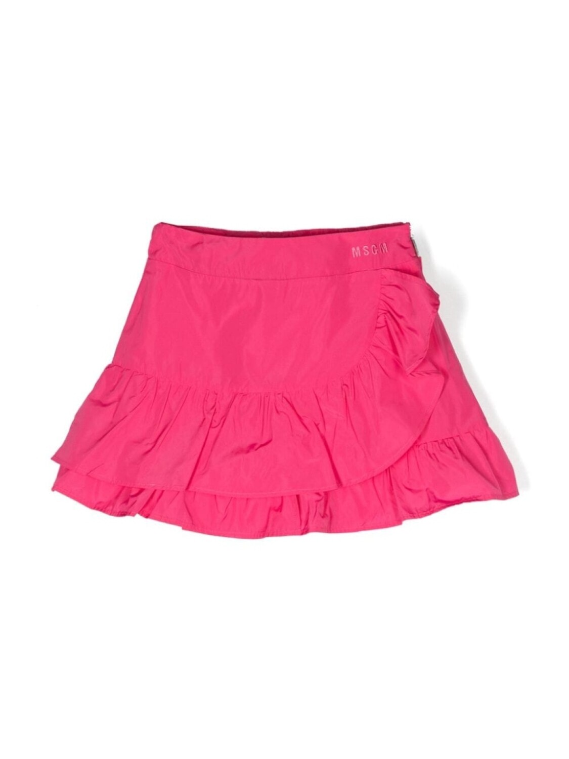 

MSGM Kids короткая юбка с оборками, розовый