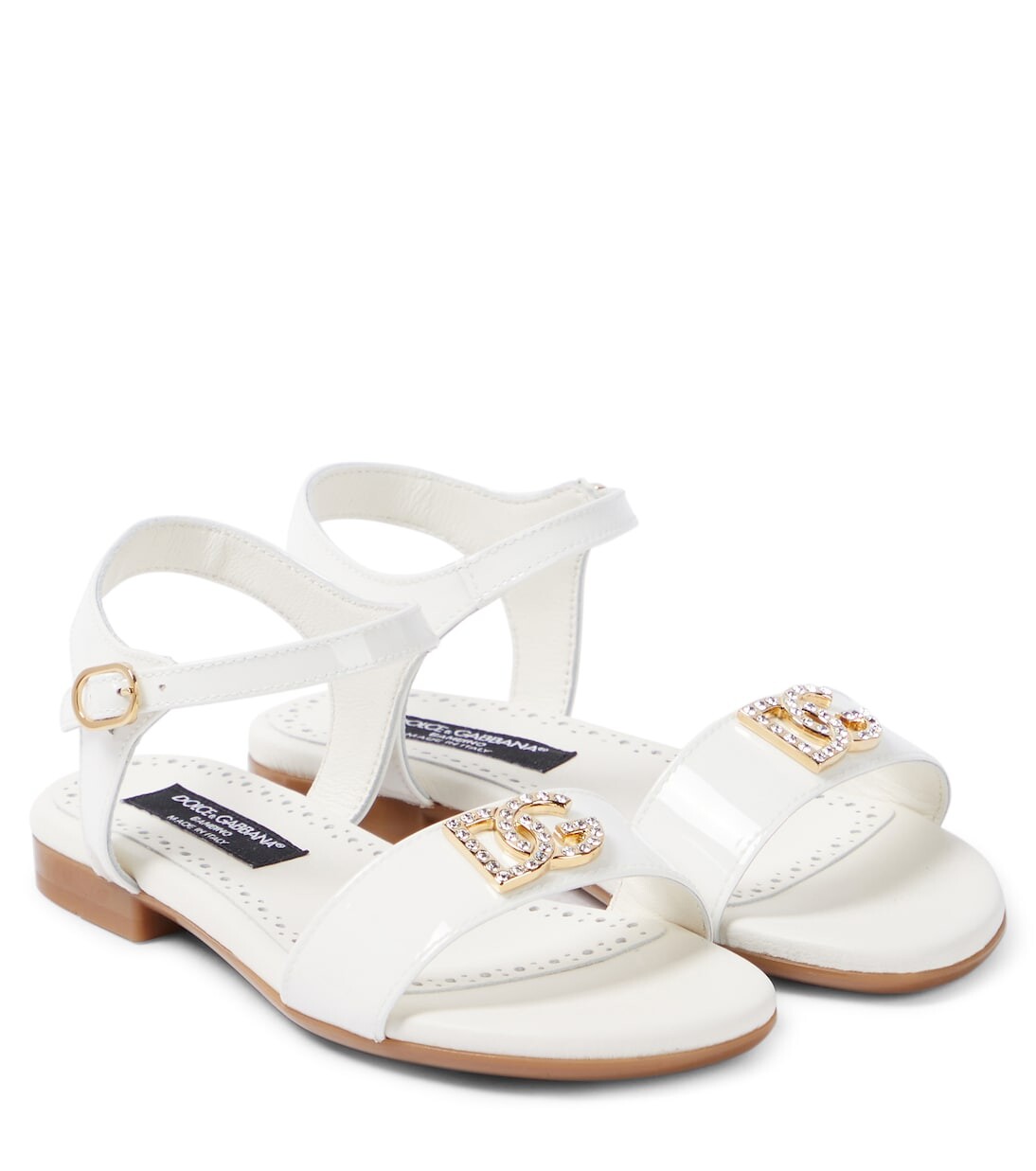

Кожаные сандалии dg Dolce&Gabbana Kids, коричневый