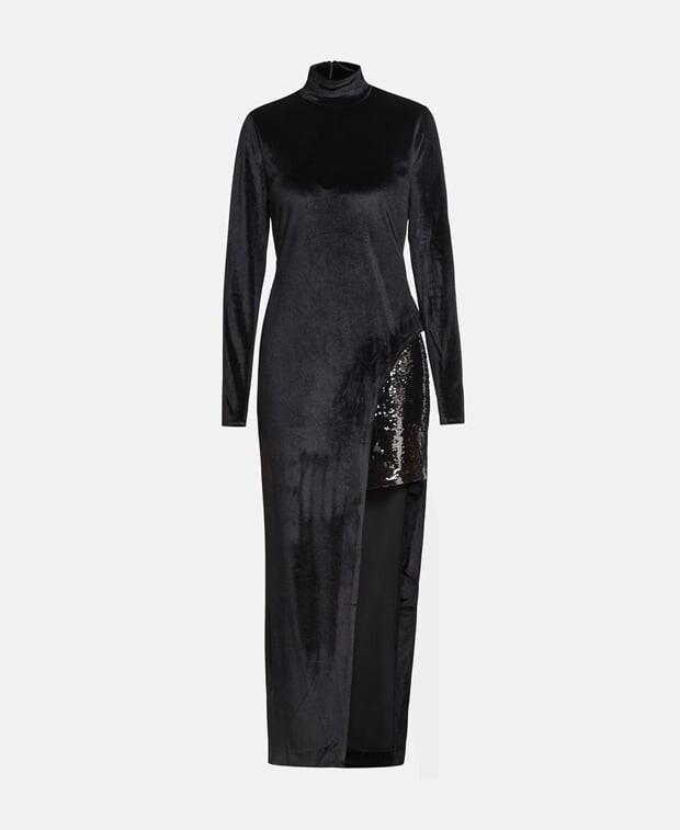 

Бархатное вечернее платье bcbgmaxazria, черный