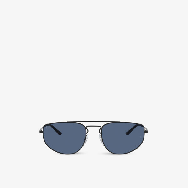 

Rb3668 55 солнцезащитные очки-авиаторы в металлическом корпусе Ray-Ban, черный