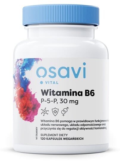 

Osavi, - Витамин В6, Р-5-Р, 30 мг, 120 капсул