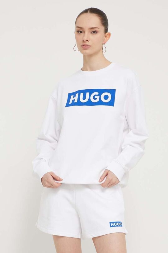 

Хлопковая толстовка Hugo, белый