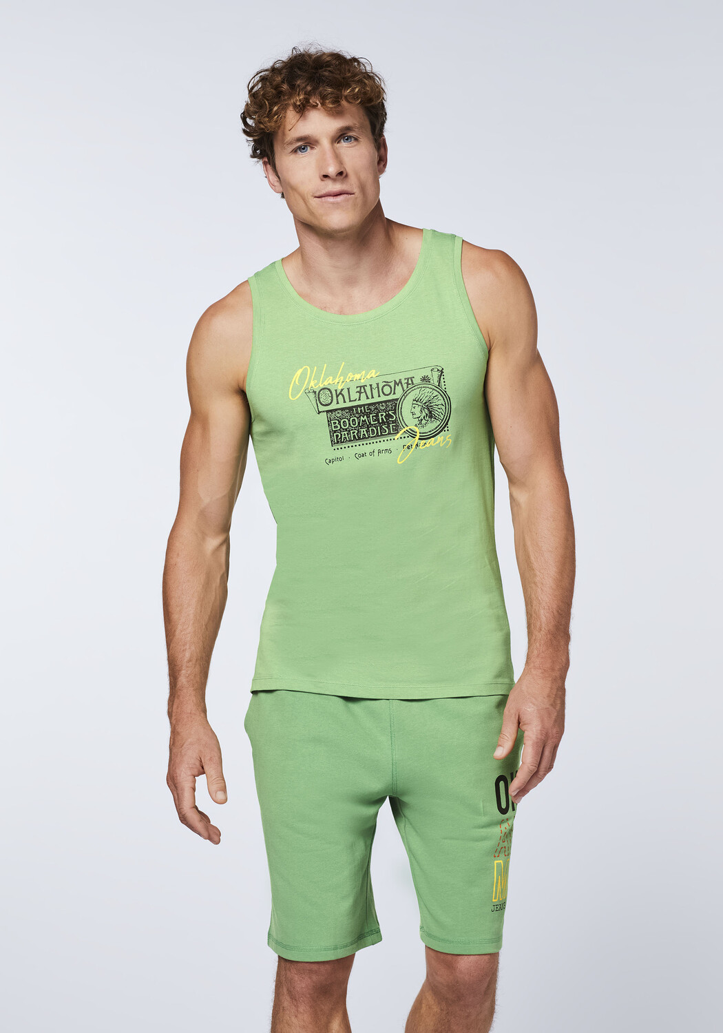 

Футболка Oklahoma Jeans Tank Top, зеленый