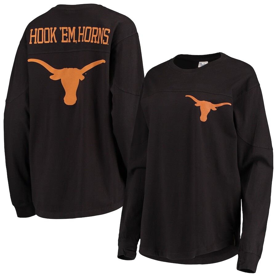 

Футболка с длинным рукавом Pressbox Texas Longhorns, черный