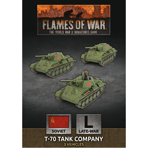 Фигурки Flames Of War: T-70 Tank Company (X3 Plastic)