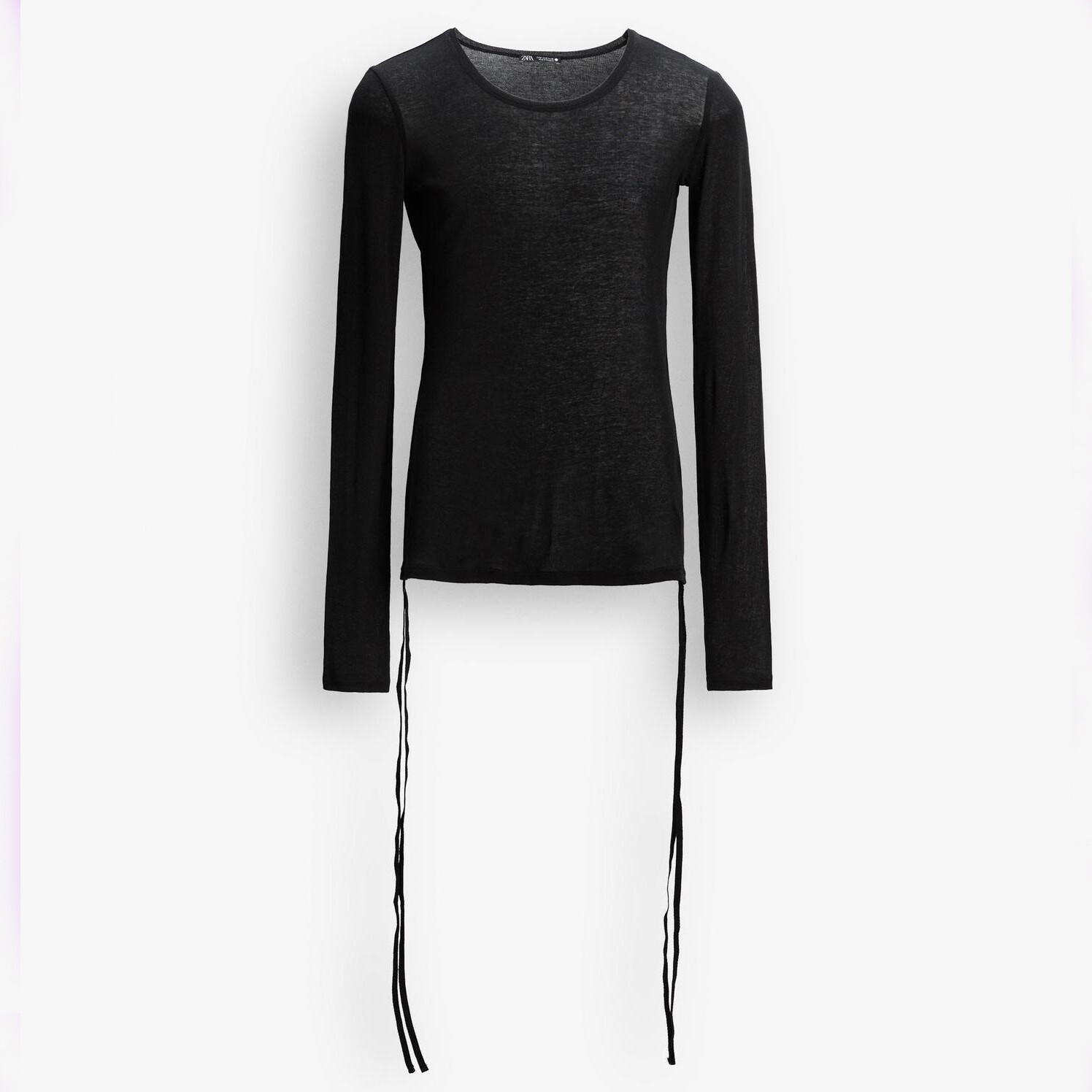 Лонгслив Zara by Carlyne Cerf Supima Cotton, черный