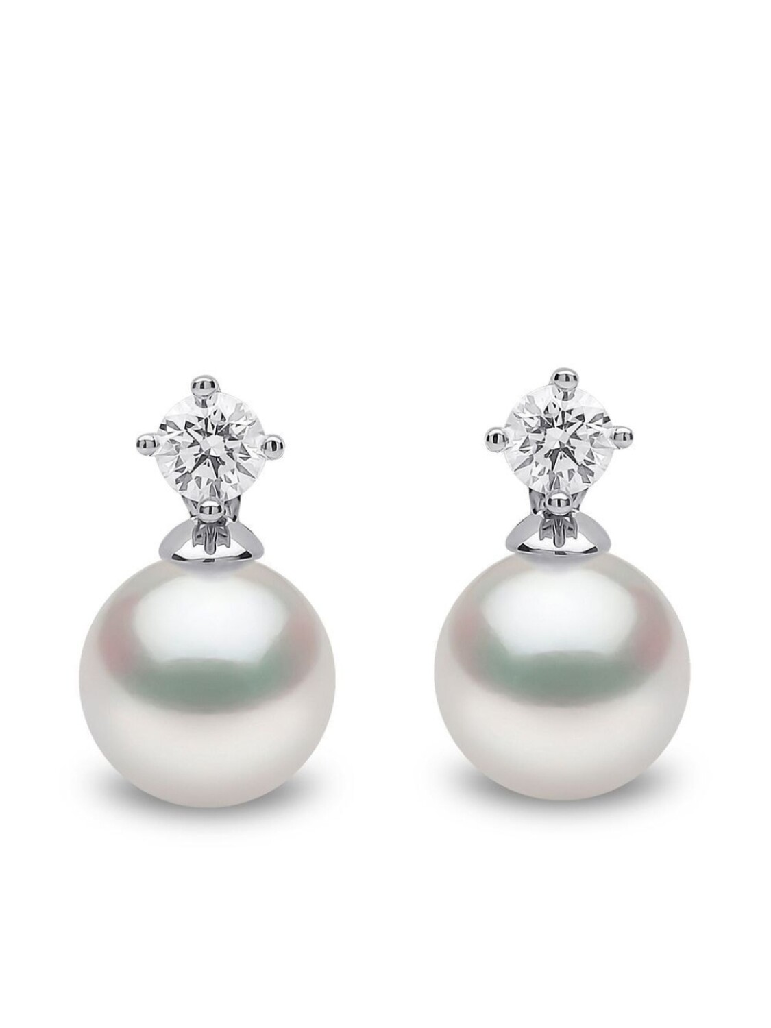 

Серьги-гвоздики Classic Akoya из белого золота с жемчугом Yoko London, серебряный