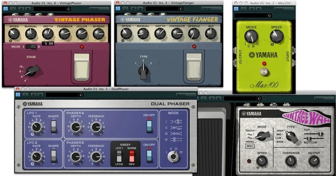 

Пакет плагинов Steinberg Vintage Stomp Pack