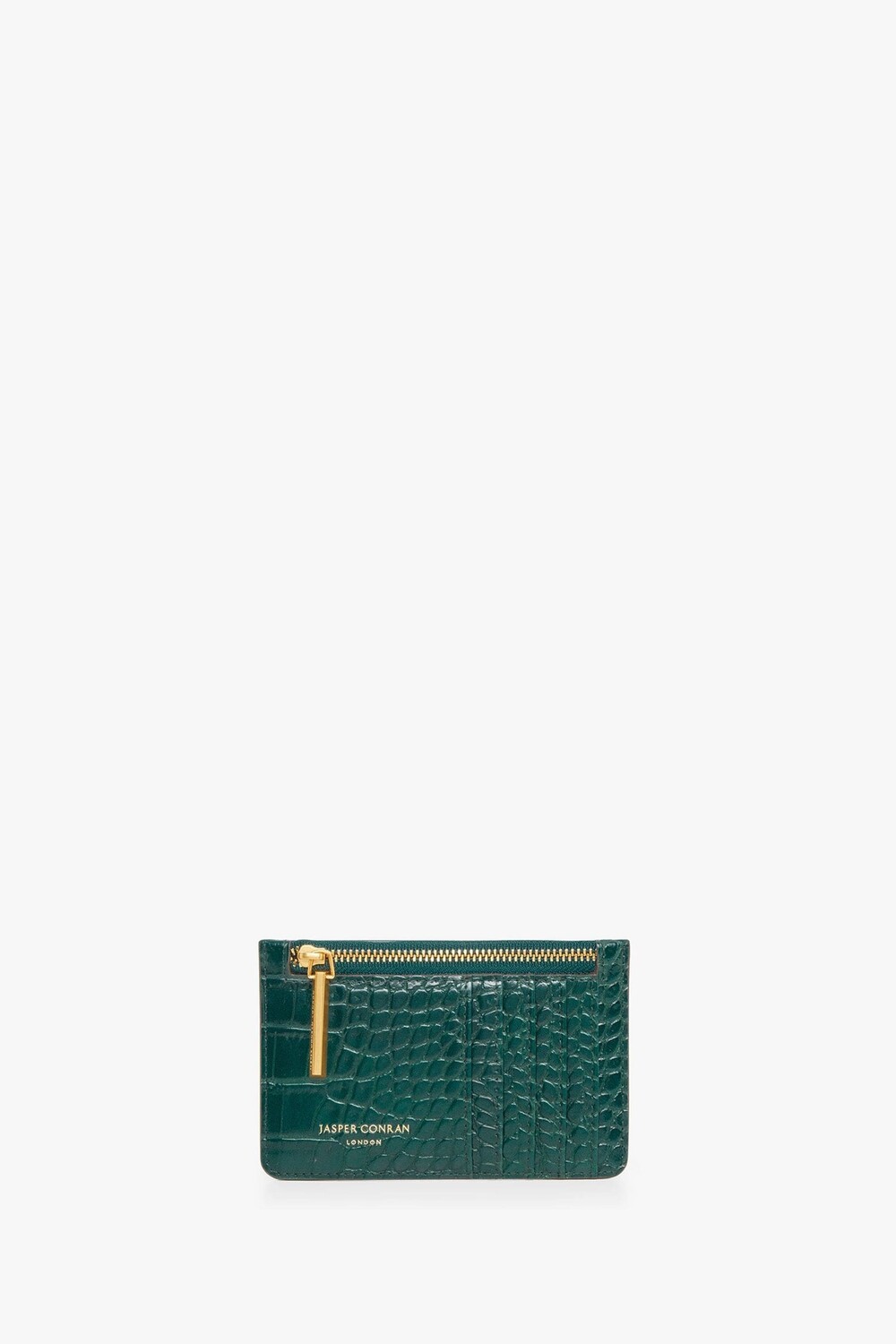 

Кошелек Green Card с эффектом крокодила Jasper Conran London, зеленый