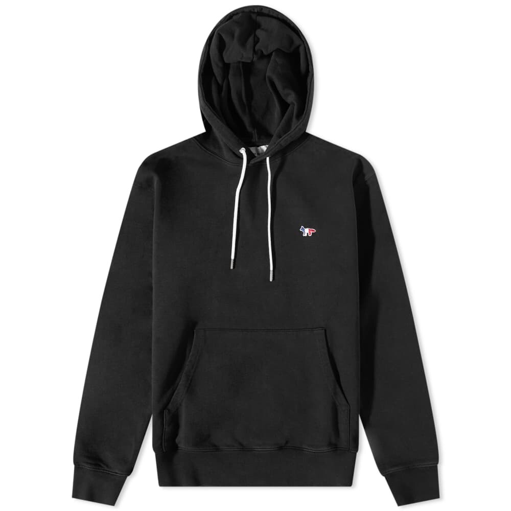 

Толстовка Maison Kitsune с нашивкой из трех цветов лисы, черный