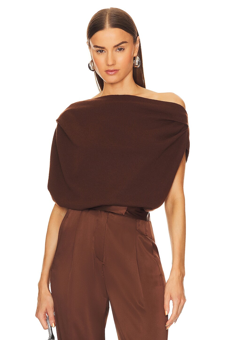 

Свитер The Sei Asymmetric Drape, цвет Chocolate