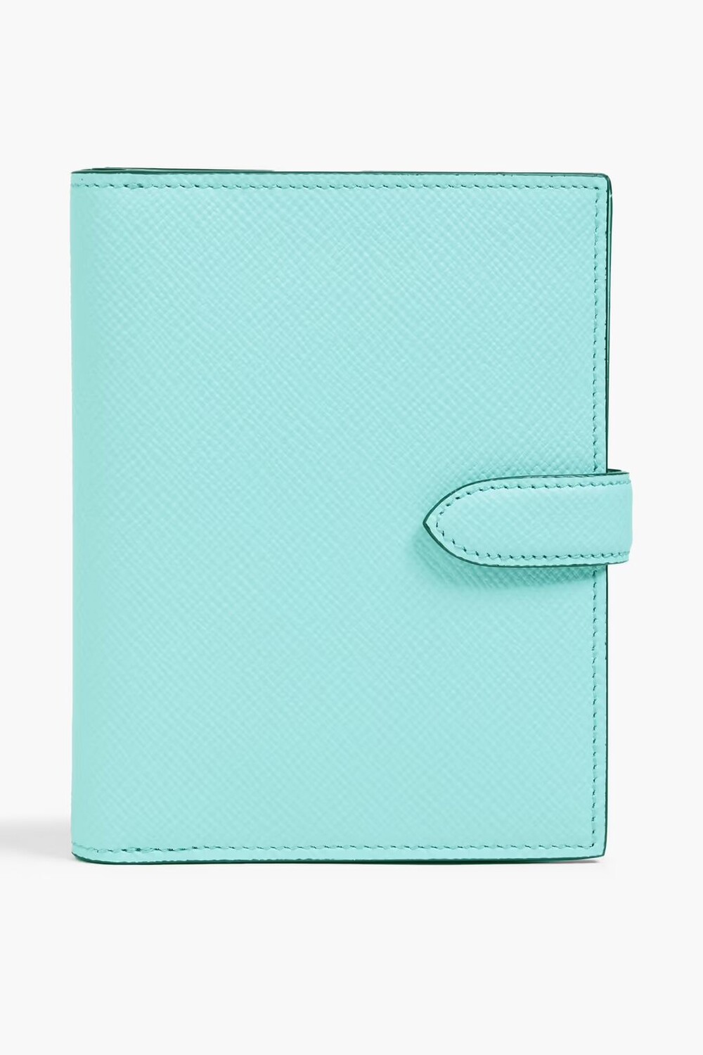 

Кошелек-панама из фактурной кожи Smythson, бирюзовый