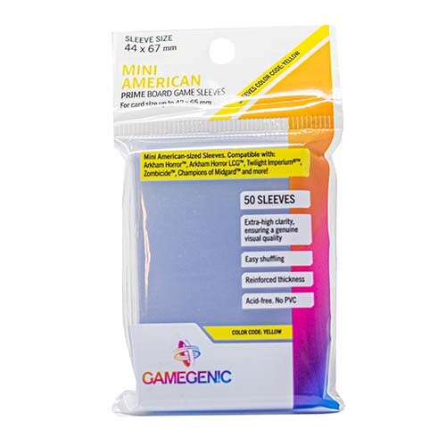

Чехол для карточек Gamegenic Prime Mini American- Sized Sleeves 44 X 67 Mm (50 Ct.) Gamegenic