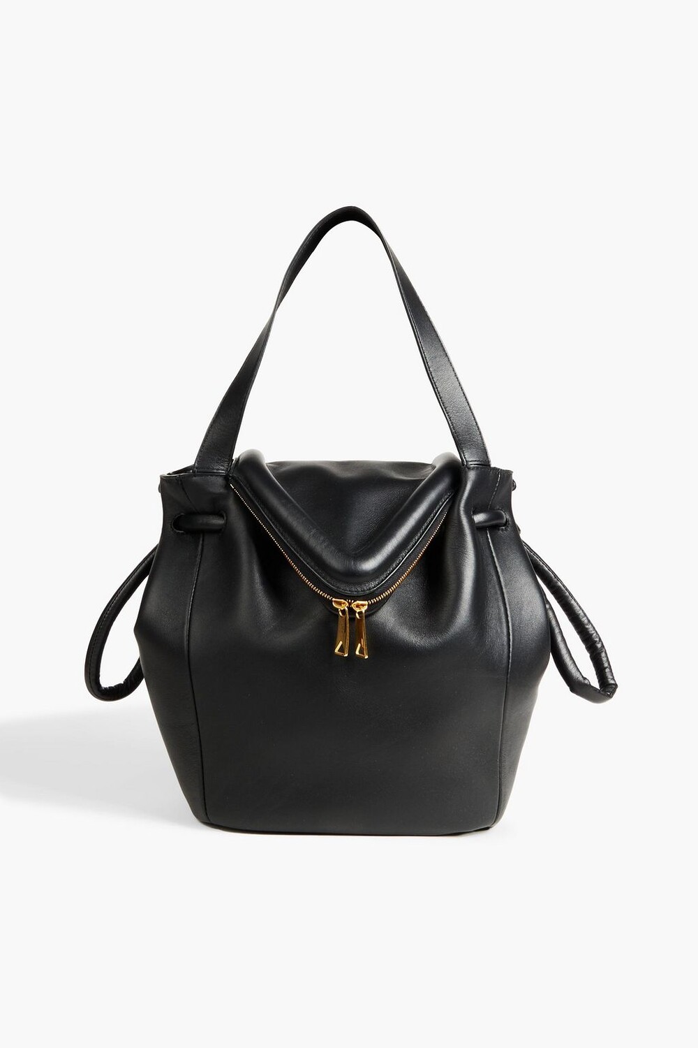 

Кожаная сумка-тоут с клювом BOTTEGA VENETA, черный