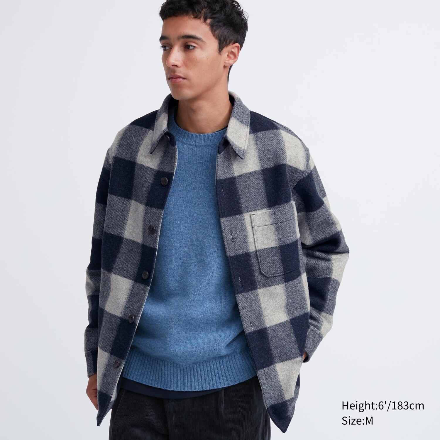 

Куртка-рубашка UNIQLO, синий