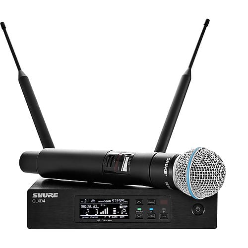 Микрофон Shure QLXD24/B58 Digital Wireless Handheld Microphone System with Beta 58A Capsule (G50: 470 to 534 MHz) курсы телеведущих
