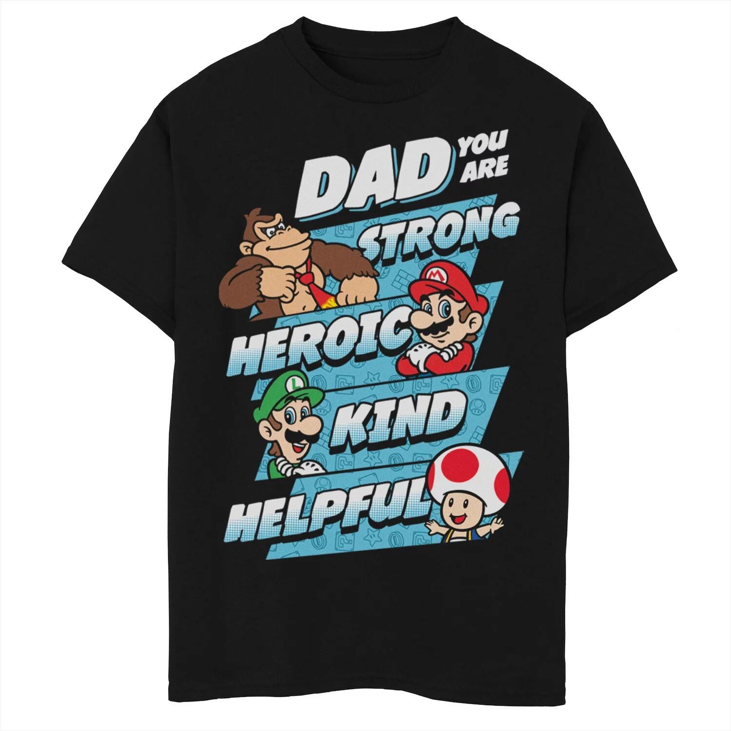 

Футболка с рисунком Nintendo Super Mario Dad You Are для мальчиков 8–20 лет Licensed Character