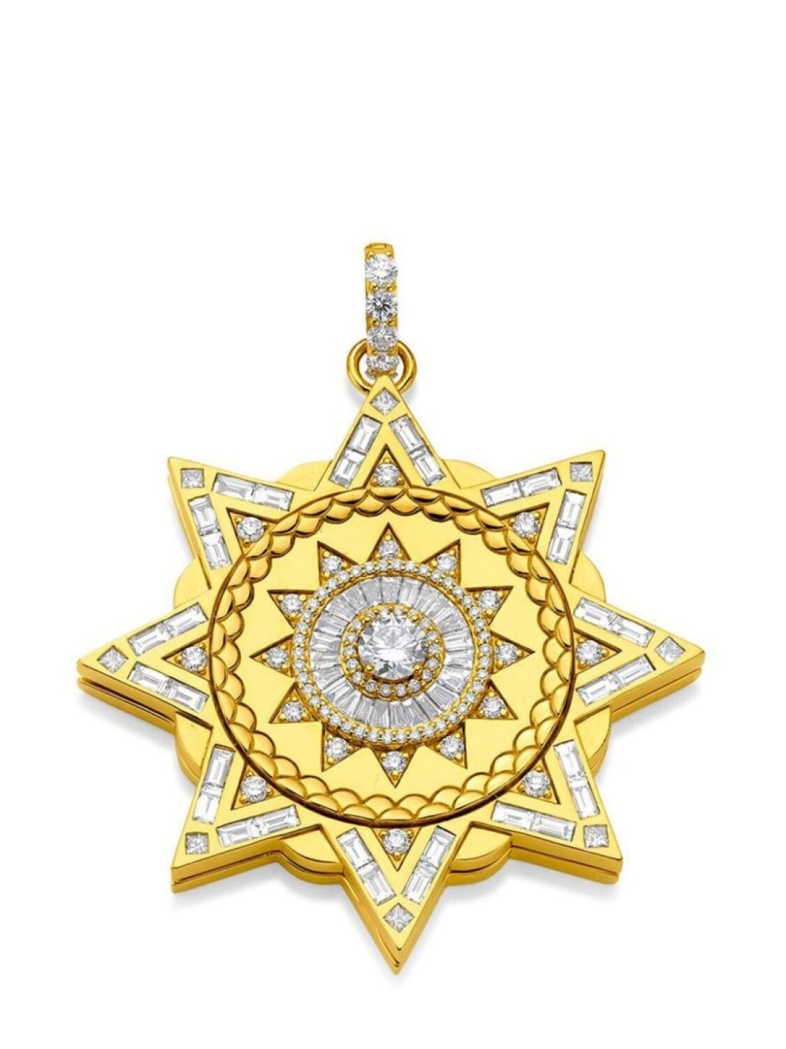

Подвеска Sundial из желтого золота BUDDHA MAMA, золотой