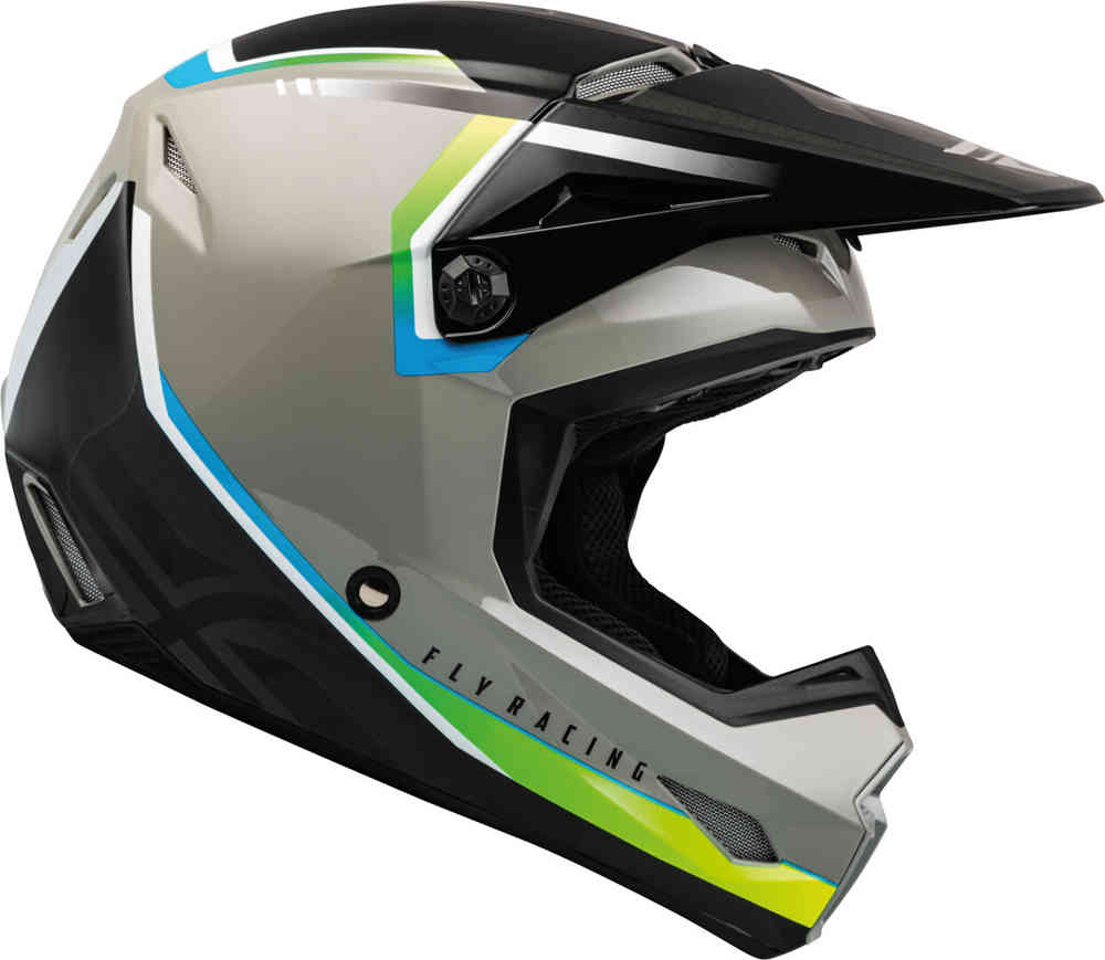 Шлем для мотокросса Fly Racing Kinetic Vision FLY Racing, серый/черный